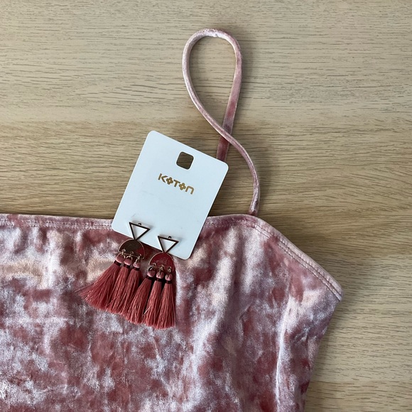 Pink Velvet Bodysuit - Picture 2 of 6